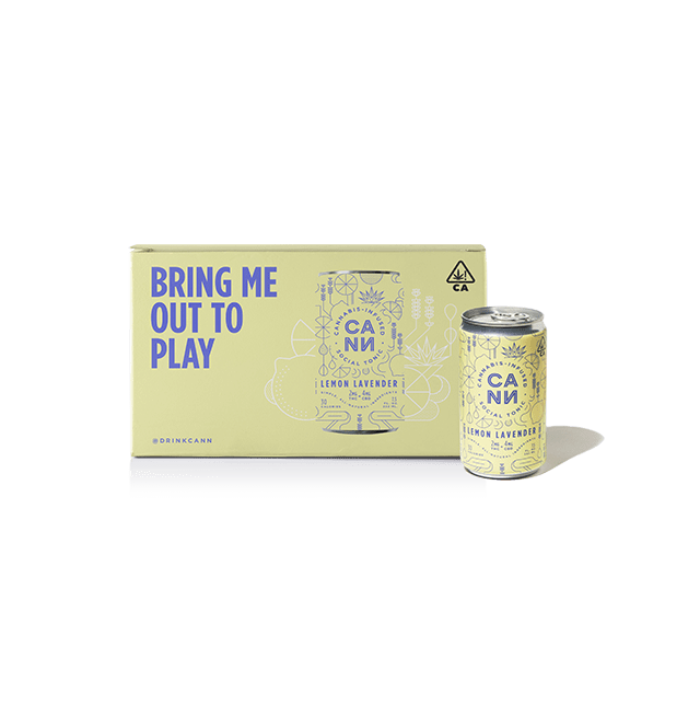 Cann Beverage Lemon Lavender 6pk 12mg THC / 24mg CBD