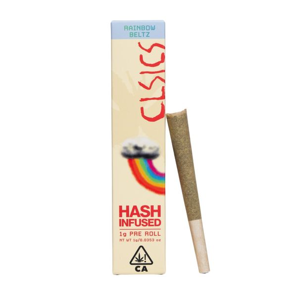 CLSICS Hash Infused Pre-roll Rainbow Beltz 1g