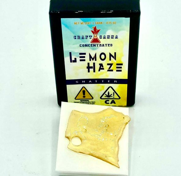 Craft Canna Lemon Haze 1g Shatter 97.8%THC