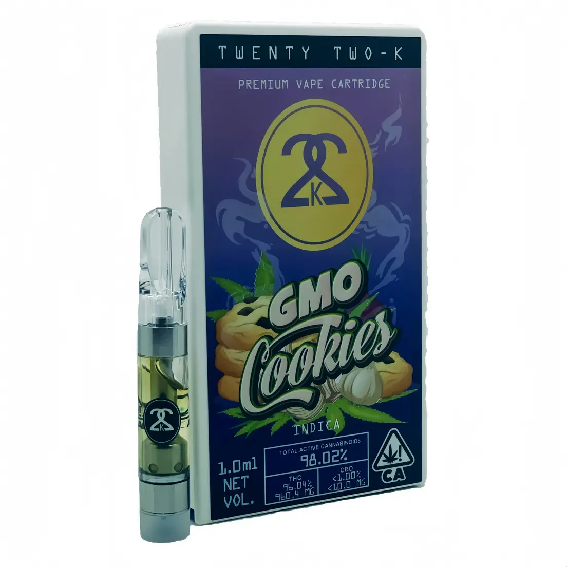 22K | Vape Cart | 1g | Distillate | GMO Cookies