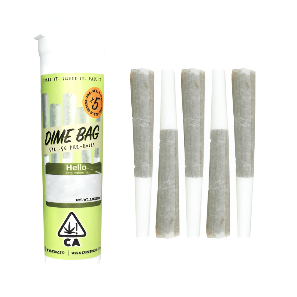 Dime Bag | Prerolls | 5 x .5g | Monterey Fog
