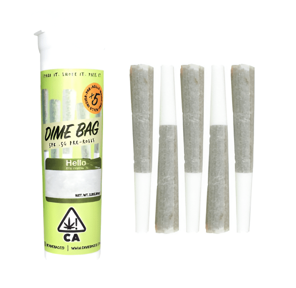Dime Bag | Prerolls | 5 x .5g | Monterey Fog