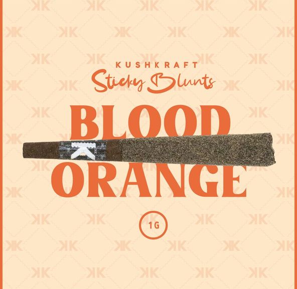 1 x 1g Shatter Infused Sativa Blunt Blood Orange by KushKraft