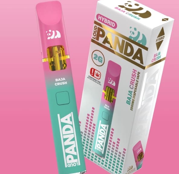 crush disposable vape Loud Panda - Baja - 2g at Space Station Dispensary LLC RAZ flavour:Watermelon Raz Zero Nicotine Flavors