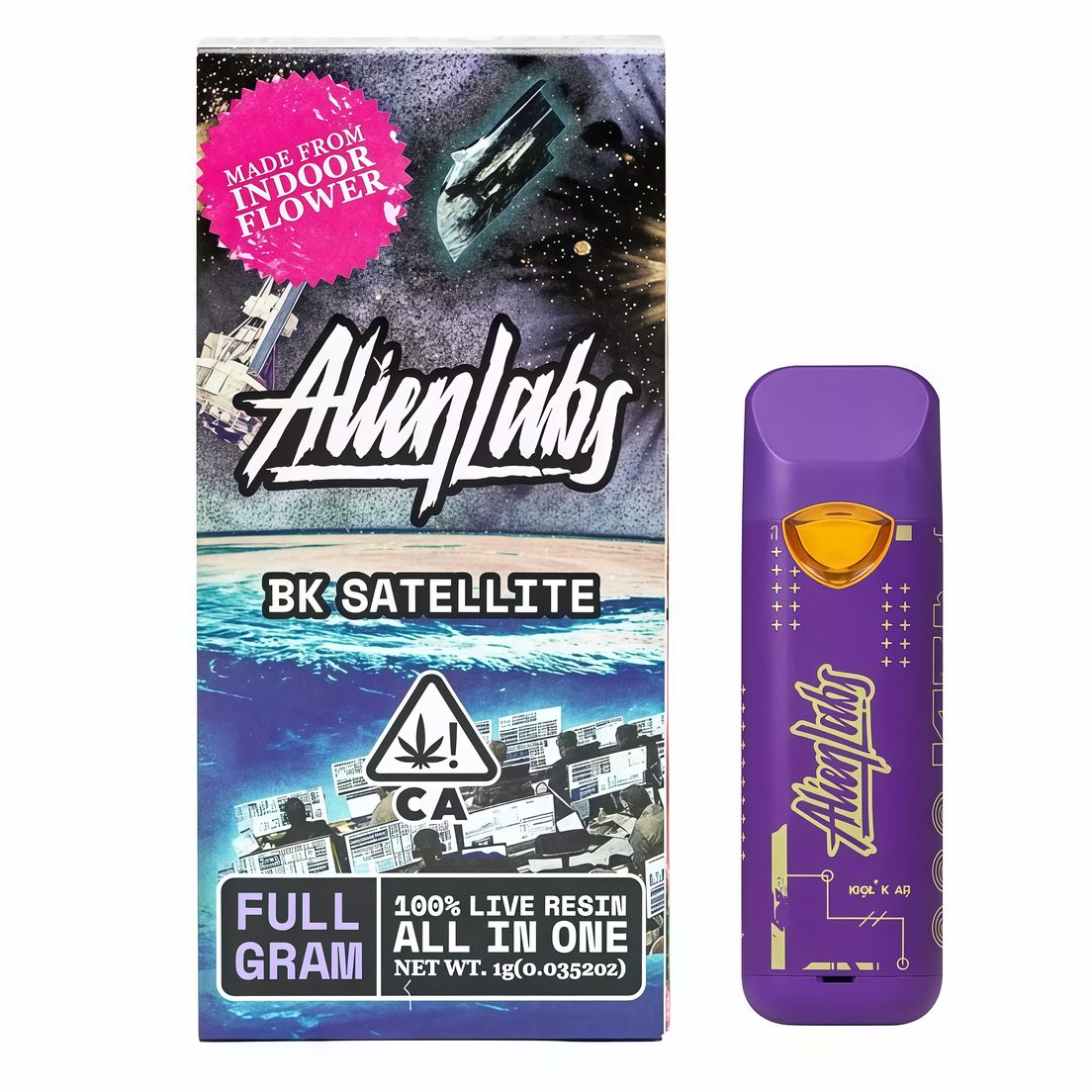 Alien Labs | AIO Vape | 1g | Live Resin | BK Satellite