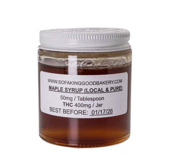 400mg Infused Pure Maple Syrup by Sofa King Bakery