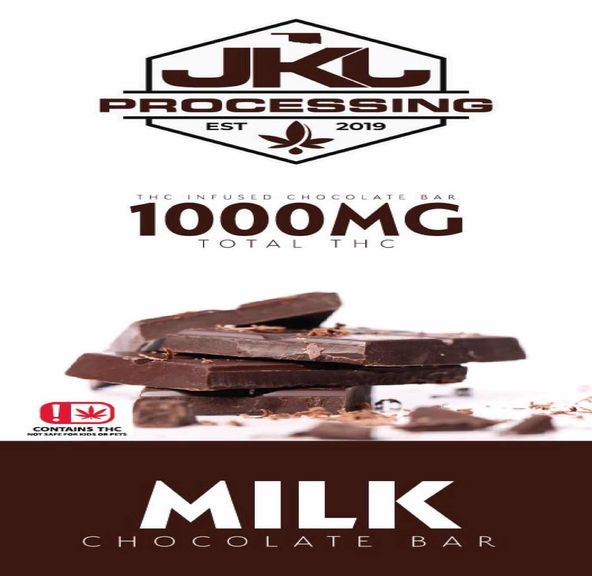 JKJ Chocolate Bar - Milk Chocolate 100mg