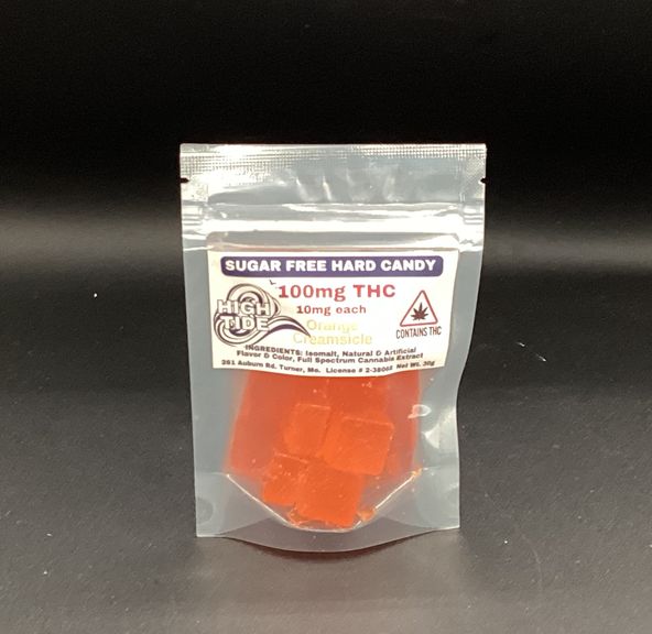 High Tide- Orange Creamsicle- Hard Candy- Sugar Free- 100mg