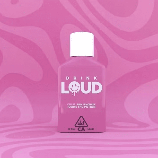 Drink Loud 50ml Nano-Emulsified THC Drink Shot - Pink Lemonade - 100mg THC