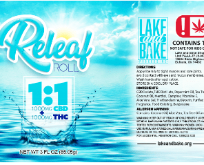 1000mg Releaf Roll-on 1:1 THC:CBD