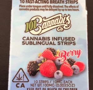 101CANNABIS - EDIBLE STRIP EA- BERRY 10MG/SERV
