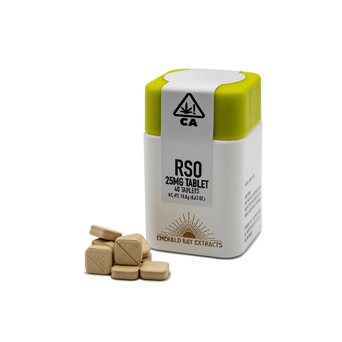 Emerald Bay | Tablets | 40 x 25mg | High CBD | Lifter