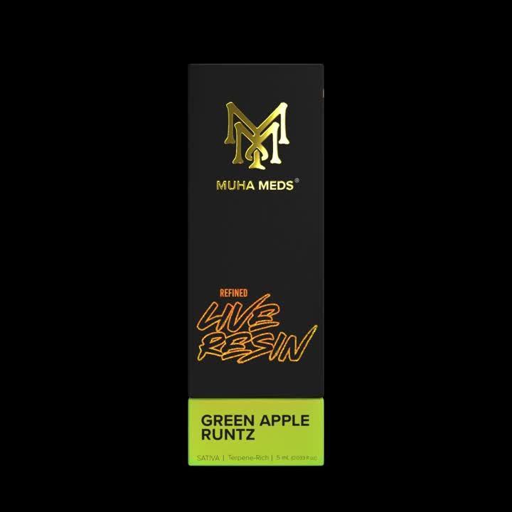 Green Apple Runtz, 1g, Disposable, 92.88% - Muha Meds