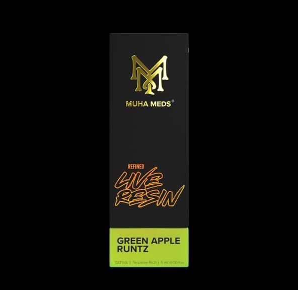 Green Apple Runtz, 1g, Disposable, 92.88% - Muha Meds