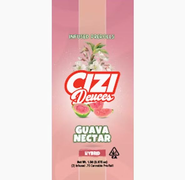 Cizi - Guava Nectar - Deuces 2 Infused Pre-Rolls