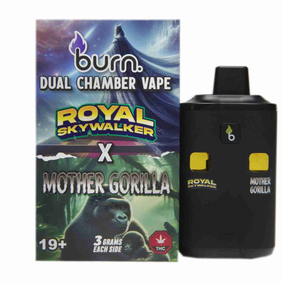 6 Gram Dual Chamber Burn Disposable – Royal Skywalker + Mother Gorilla (3+3 Gram)