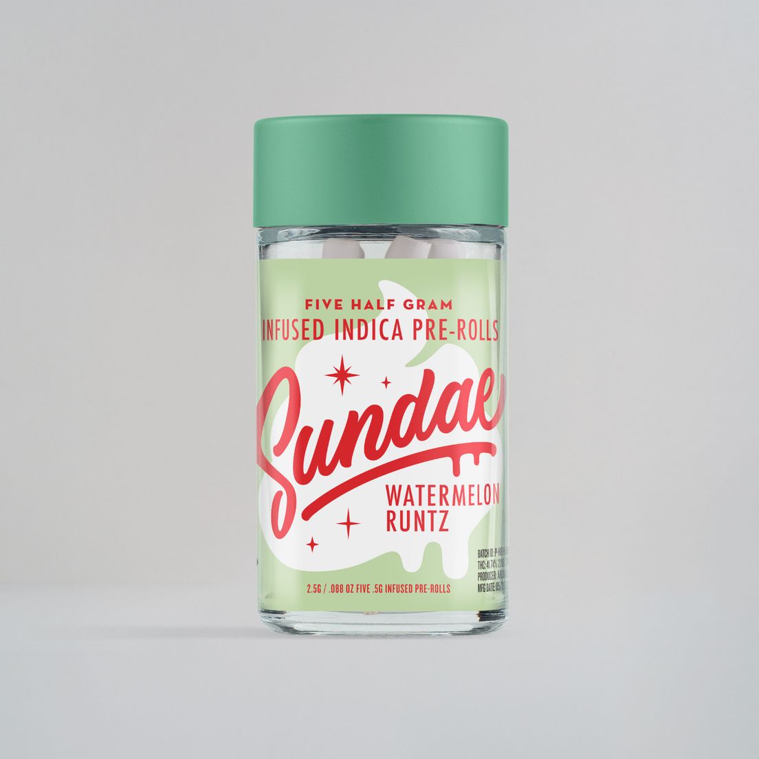 Sundae - Watermelon Runtz 5pk Infused Pre Rolls 2.5g