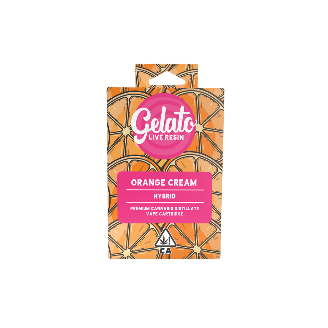 Gelato Live Resin Cartridge Orange Cream 1g