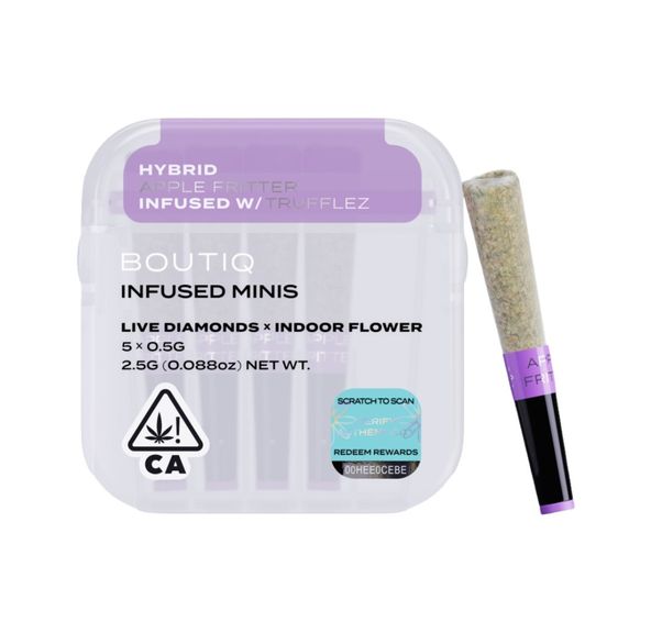 Boutiq Infused Mini Pre-Roll 5pk Apple Fritter x Trufflez 2.5g